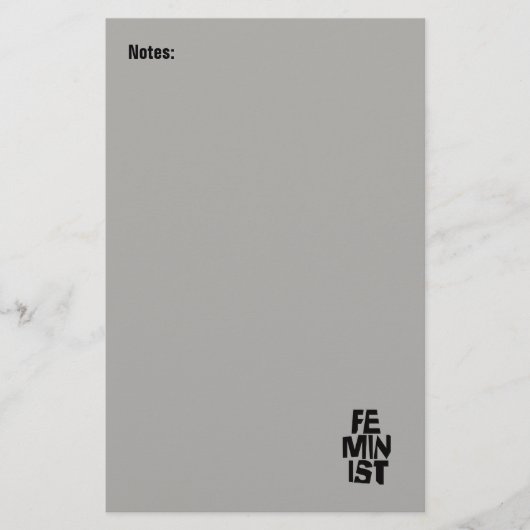 Feministisch vrouwen vrouwelijk meisje me te briefpapier (Voorkant)