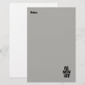 Feministisch vrouwen vrouwelijk meisje me te briefpapier (Voorkant / Achterkant)