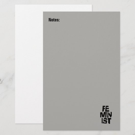 Feministisch vrouwen vrouwelijk meisje me te briefpapier (Voorkant / Achterkant)