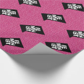 Feministisch vrouwen vrouwelijk meisje me te cadeaupapier (Hoek)