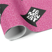 Feministisch vrouwen vrouwelijk meisje me te cadeaupapier (Rol Hoek)