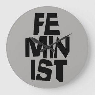 Feministisch vrouwen vrouwelijk meisje me te grote klok