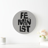 Feministisch vrouwen vrouwelijk meisje me te grote klok (Huis)