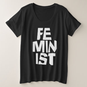 Feministisch vrouwen vrouwelijk meisje me te grote maat t-shirt