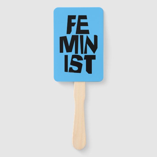 Feministisch vrouwen vrouwelijk meisje me te handwaaier (Voorkant)