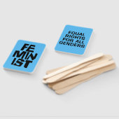 Feministisch vrouwen vrouwelijk meisje me te handwaaier (Niet-gemonteerd)