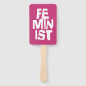 Feministisch vrouwen vrouwelijk meisje me te handwaaier (Voorkant)