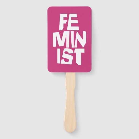 Feministisch vrouwen vrouwelijk meisje me te handwaaier (Voorkant)