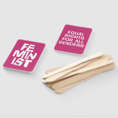 Feministisch vrouwen vrouwelijk meisje me te handwaaier (Niet-gemonteerd)