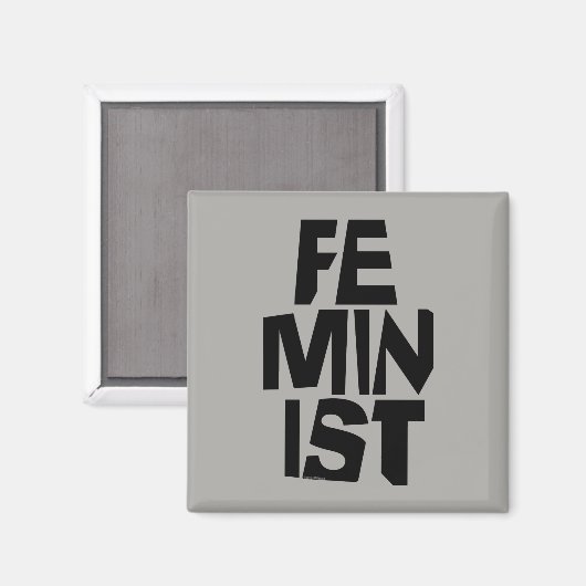 Feministisch vrouwen vrouwelijk meisje me te magneet (Voorkant / Achterkant)