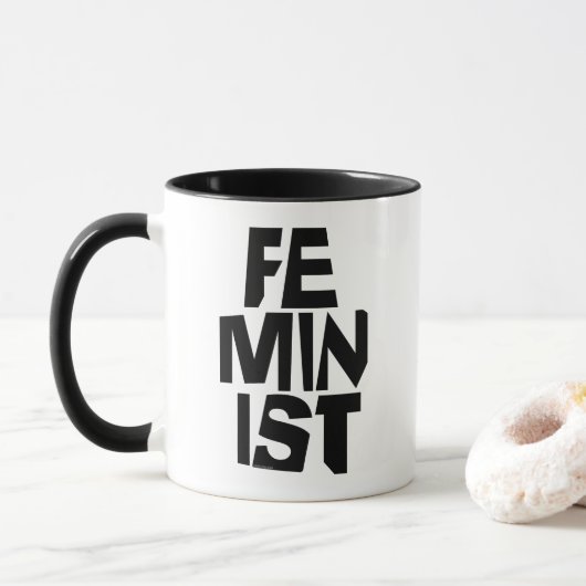 Feministisch vrouwen vrouwelijk meisje me te mok (Met donut)