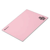 Feministisch vrouwen vrouwelijk meisje me te notitieblok (Schuin)