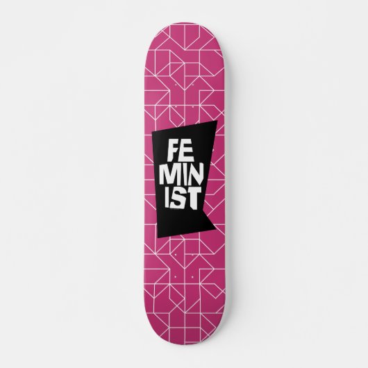 Feministisch vrouwen vrouwelijk meisje me te persoonlijk skateboard (Voorkant)