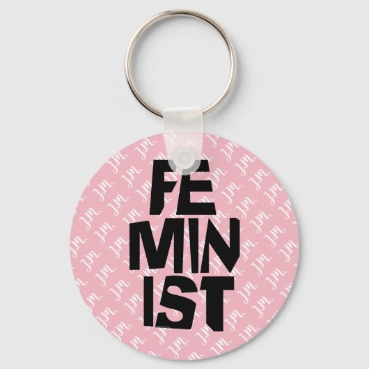 Feministisch vrouwen vrouwelijk meisje me te sleutelhanger (Voorkant)