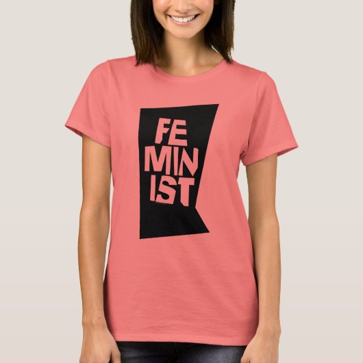 Feministisch vrouwen vrouwelijk meisje me te t-shirt (Voorkant)
