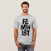 Feministisch vrouwen vrouwelijk meisje me te t-shirt (Voorkant volledig)