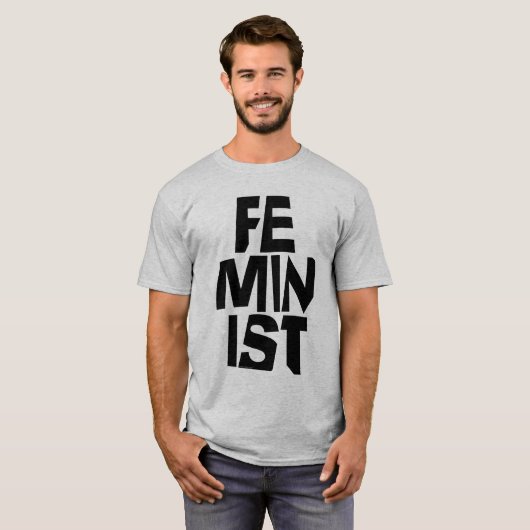 Feministisch vrouwen vrouwelijk meisje me te t-shirt (Voorkant volledig)