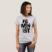 Feministisch vrouwen vrouwelijk meisje me te t-shirt (Voorkant volledig)