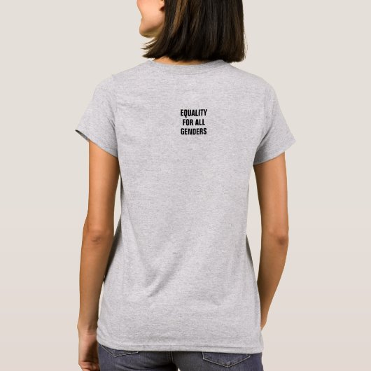 Feministisch vrouwen vrouwelijk meisje me te t-shirt (Achterkant)