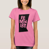 Feministisch vrouwen vrouwelijk meisje me te t-shirt (Voorkant)