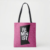 Feministisch vrouwen vrouwelijk meisje me te tote bag (Voorkant)