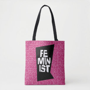 Feministisch vrouwen vrouwelijk meisje me te tote bag