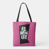 Feministisch vrouwen vrouwelijk meisje me te tote bag (Achterkant)