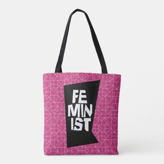 Feministisch vrouwen vrouwelijk meisje me te tote bag (Achterkant)