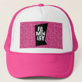Feministisch vrouwen vrouwelijk meisje me te trucker pet (Voorkant)