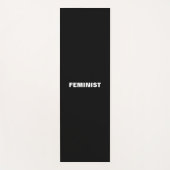 Feministisch zwart wit vast, modern yogamat (Voorkant)
