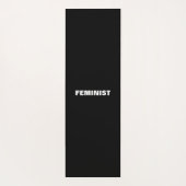 Feministisch zwart wit vast, modern yogamat (Achterkant)