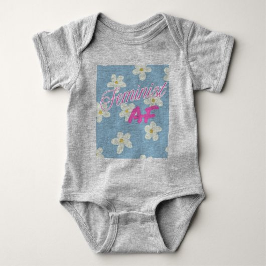 Feministische AF - baby Romper (Voorkant)