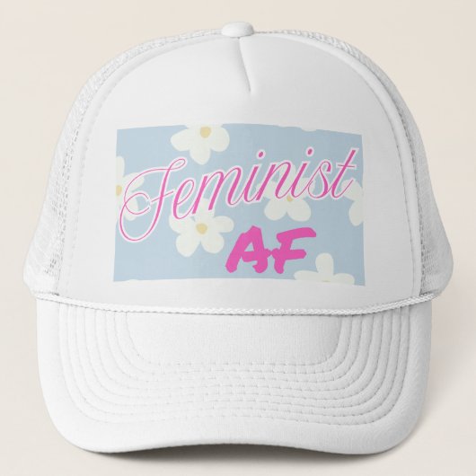 Feministische AF honkbalhoed Trucker Pet (Voorkant)