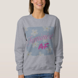 Feministische AF "vrouwen maart 2025" sweatshirt