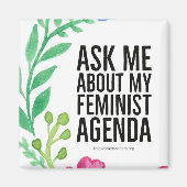 Feministische Agenda Magneet (Voorkant)