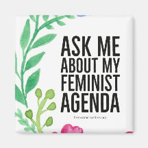 Feministische Agenda Magneet