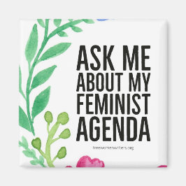 Feministische Agenda Magneet