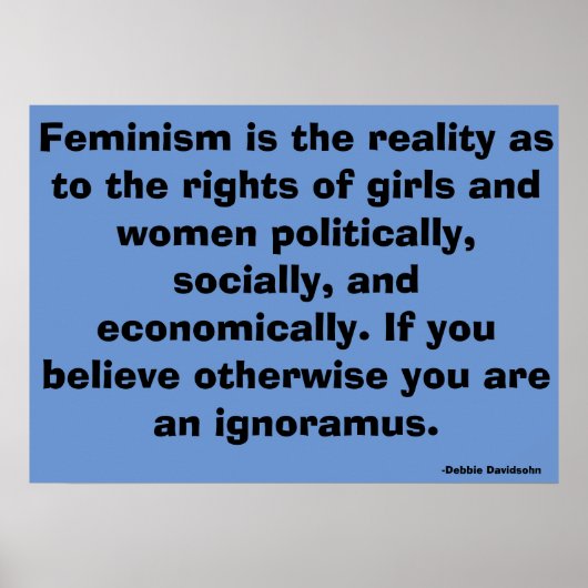 Feministische Art Posters van Debbie Davidsohn - G (Voorkant)