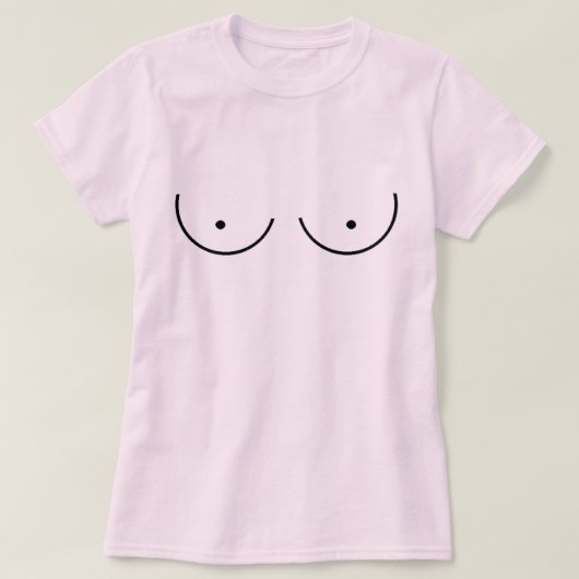 Feministische Borstkanker Bewustzijn  meme T-shirt (Design voorkant)