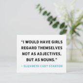 Feministische Briefkaarten (Staand voorkant)