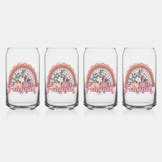 Feministische bril blikvorm glas (Voorkant)