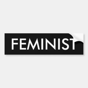 Feministische bumpersticker