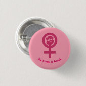 Feministische Button (Voorkant /achterkant)
