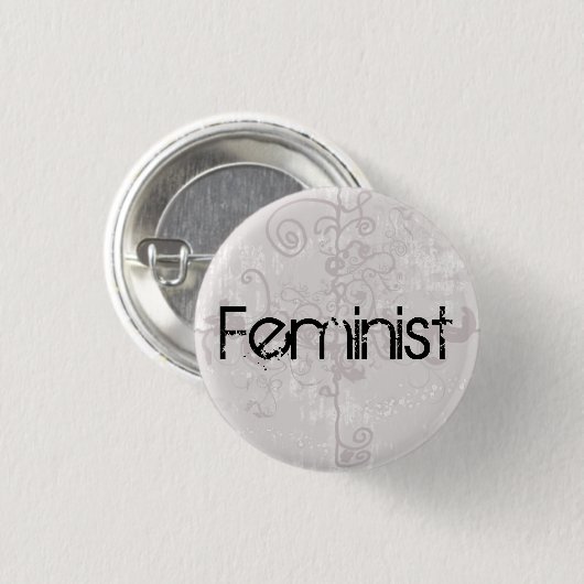 Feministische Button (Voorkant /achterkant)