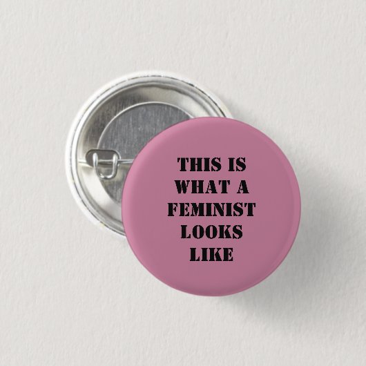 Feministische Button (Voorkant /achterkant)