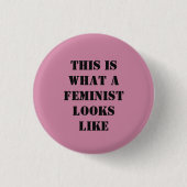 Feministische Button (Voorkant)