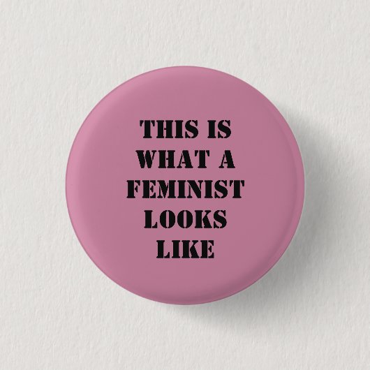Feministische Button (Voorkant)