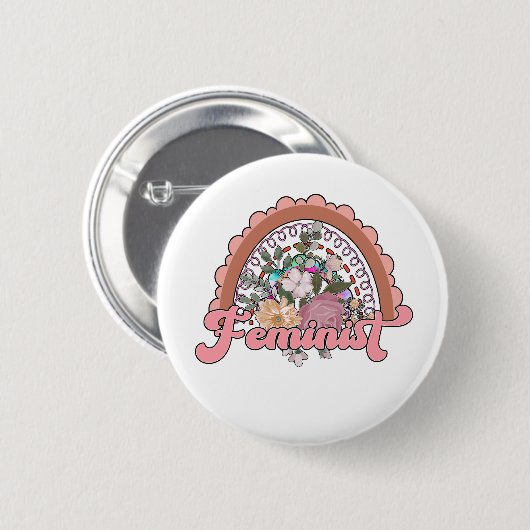 Feministische Button (Voorkant /achterkant)