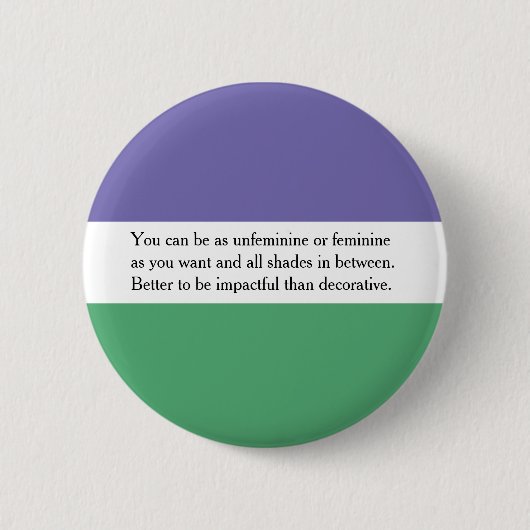 Feministische Button met Audrey Ludwig Quote (Voorkant)