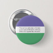 Feministische Button met Audrey Ludwig Quote (Voorkant /achterkant)